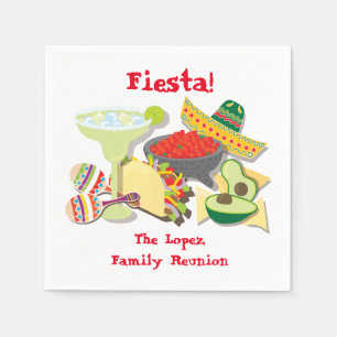 Serviette Jetable Serviettes mexicaines de cocktail ou de déjeuner