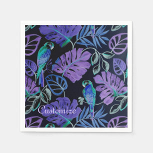 Serviette Jetable Serviettes Paradis des perroquets tropicaux