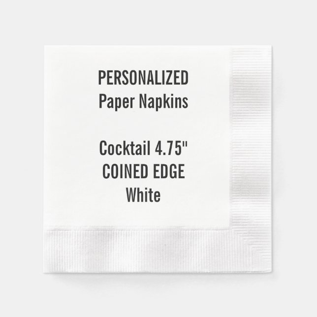 Serviette Jetable Serviettes personnalisées en papier à cocktail (Devant)