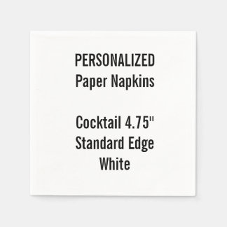 Serviette Jetable Serviettes personnalisées en papier de cocktail bl