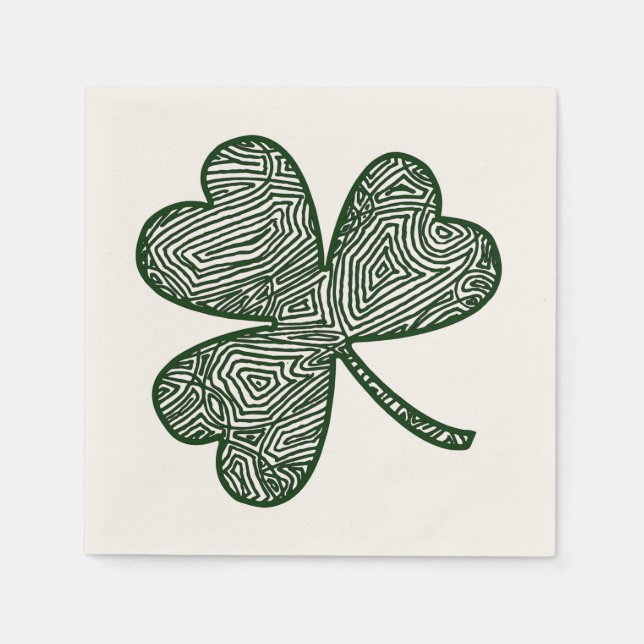 Serviette Jetable Shamrock (Devant)