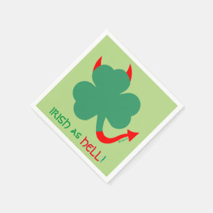 Serviette Jetable Shamrock unique de danse faisant la danse