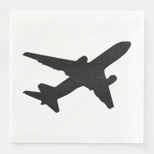 Serviette Jetable Silhouette Jet