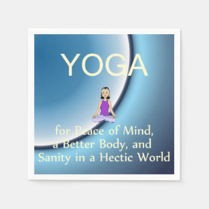 Serviette Jetable Slogan SUPÉRIEUR de yoga