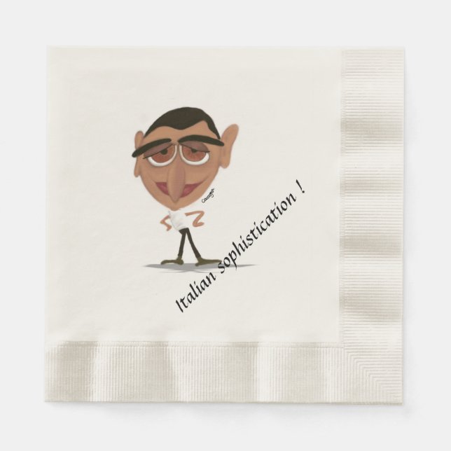 Serviette Jetable Sophistication d'Italien de serviette de papier (Devant)