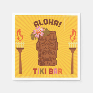Serviette Jetable Style rétro Aloha Tiki Bar