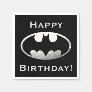 Serviette Jetable Symbole Batman Logo Grainy