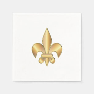 Serviette Jetable Symbole de Fleur de Lis