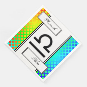 Serviette Jetable Symbole du Zodiaque de Libra par Kenneth Yoncich