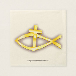 Serviette Jetable Symboles chrétiens