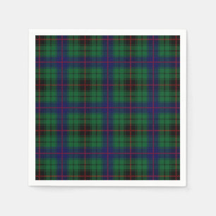 Serviette Jetable Tartan de Davidson de clan