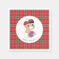 Tartan écossais |Baby shower de chardon personnali