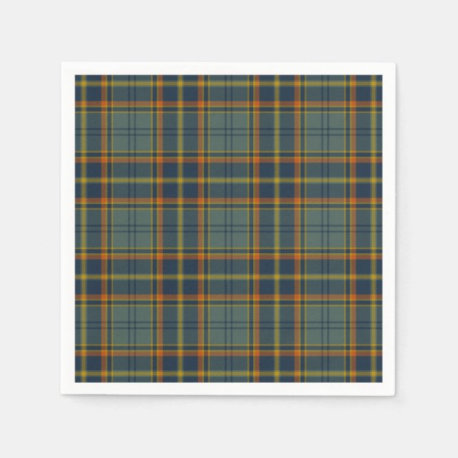 Serviette Jetable Tartan irlandais du comté d'Antrim (Devant)