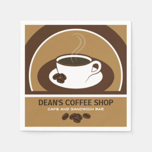 Serviette Jetable Tasse de serviettes de papier de cocktail de café