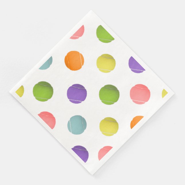 Serviette Jetable Tennis Party (Coin)