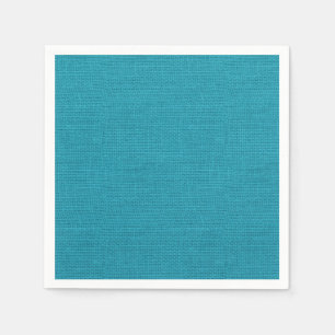 Serviette Jetable Texture turquoise rustique de toile de jute de