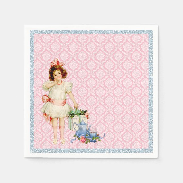 Serviette Jetable Thé à la fête (Devant)