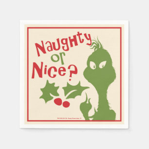 Serviette Jetable The Grinch Naughty or Nice