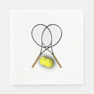 Serviette Jetable Thème Sport Tennis