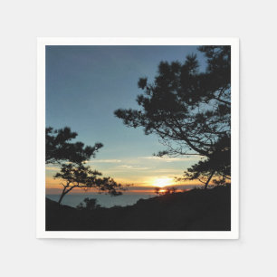 Serviette Jetable Torrey Pine Sunset III Paysage californien