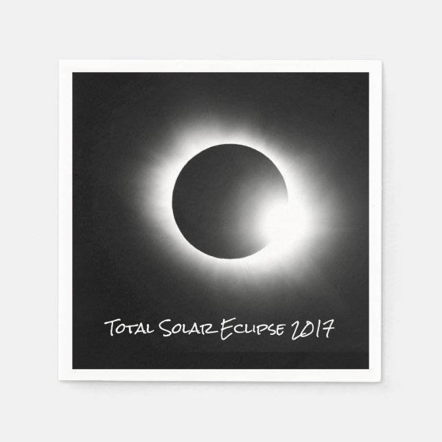 Serviette Jetable Total Solaire 2017 Eclipse (Devant)