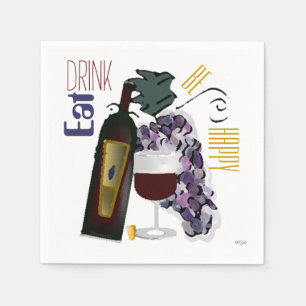 Serviette Jetable Tout raisin d'occasion dans le vin