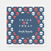 Trick d'Halloween ou traiter les mignons crânes.