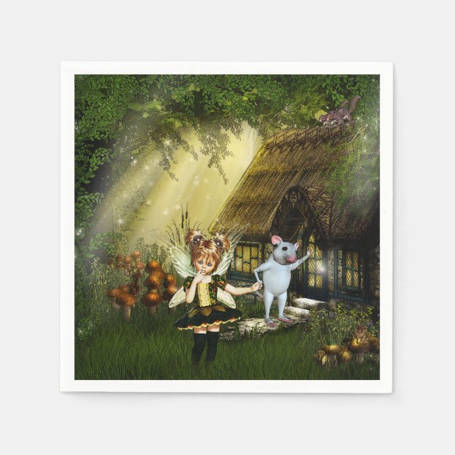 Serviette Jetable Twilight Fairy Haven (Devant)