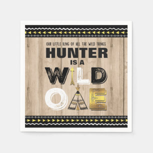 Serviette Jetable Un Fête D'Anniversaire Sauvage Napkin King Of The