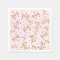 Unicorn Anniversaire de la fête Napkin Whimsical U