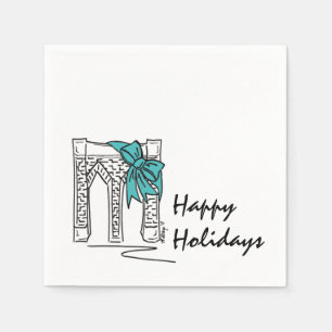 Serviette Jetable Vacances Brooklyn NYC Noël Hanoukka New York