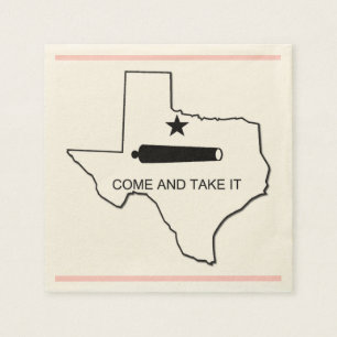 SERVIETTE JETABLE VENEZ LE PRENDRE - TEXAS