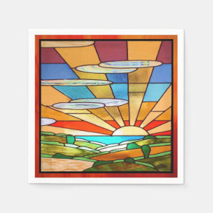 Serviette Jetable Verre de qualité Art déco 1