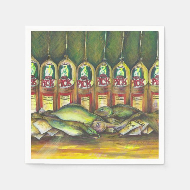 Serviette Jetable Viande sucrée (Devant)