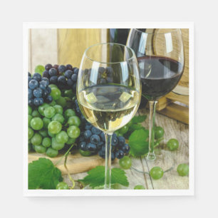 Serviette Jetable Vin fin, âge à la perfection