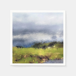 SERVIETTE JETABLE VUES DES ALLES