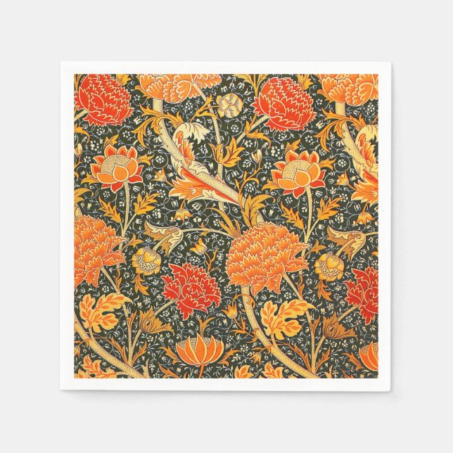 Serviette Jetable William Morris Cray Fond d'écran Motif (Devant)