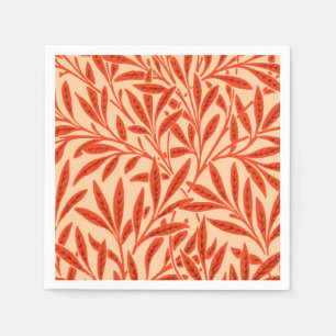 Serviette Jetable William Morris Willow Motif, Mandarin Orange