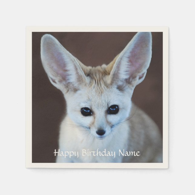 Serviette Jetable Worlest Cutest Fennec Fox (Devant)