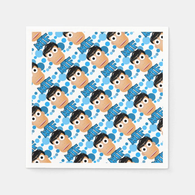 SERVIETTE JETABLE WTF (Devant)