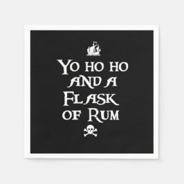 Serviette Jetable Yo ho ho et une fiole de rhum