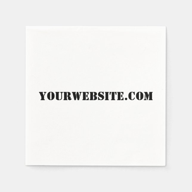 Serviette Jetable YourWebSite.com (Devant)