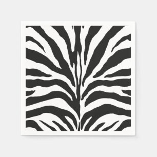 Serviette Jetable Zebra Stripes