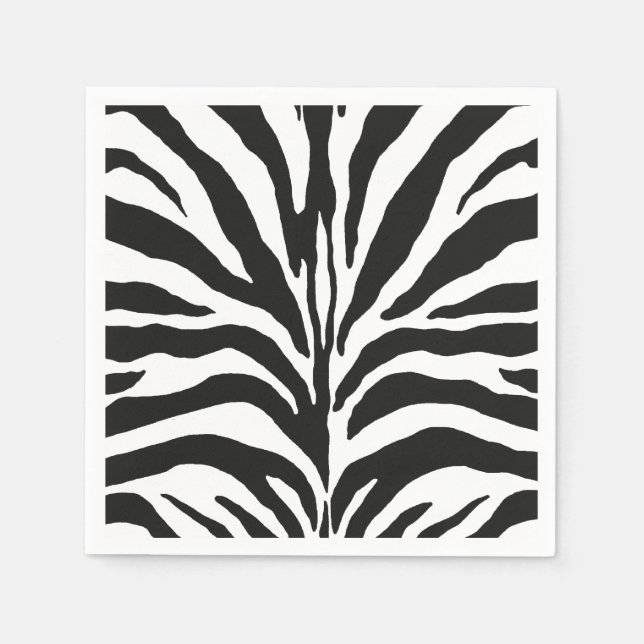 Serviette Jetable Zebra Stripes (Devant)
