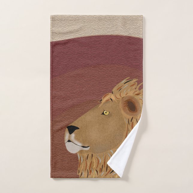 Serviette Lion Main (Serviette à main)