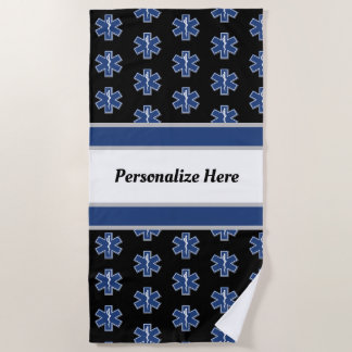 Serviette    Logo Beach EMS d'urgence