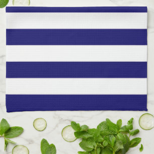 Serviette main de cuisine/Bleu et Blancs