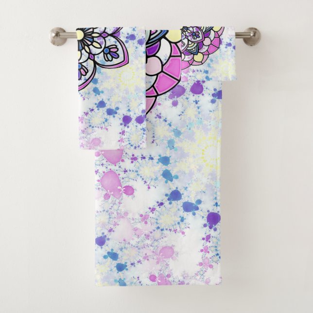 Serviette Mandala Spring (En situation)