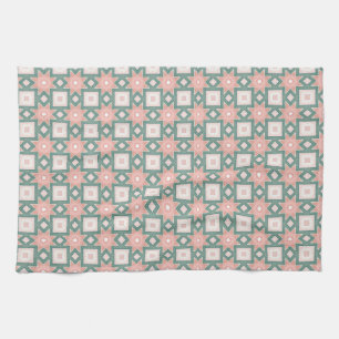 Serviette mignonne avec des étoiles et des carrés