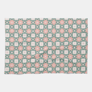 Serviette mignonne avec des étoiles et des carrés 